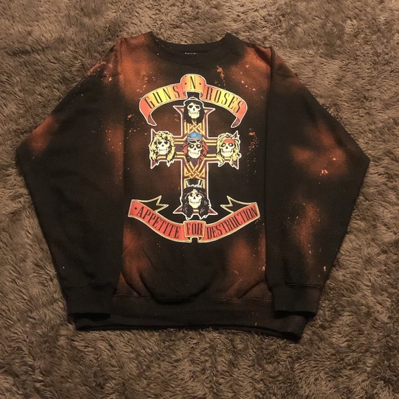 Guns N' Roses Tie Dye Sweatshirt Large - Picture 2 of 6